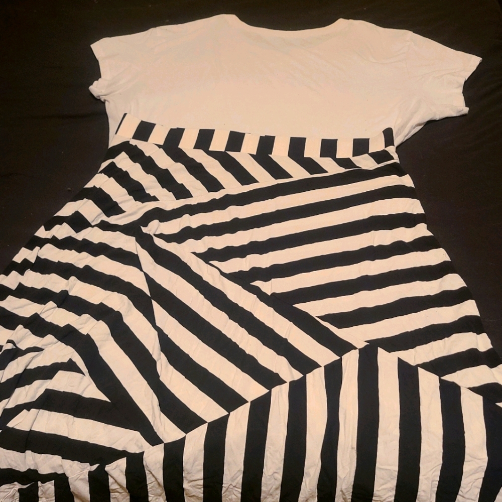 High-low Striped Skirt By Torrid 20W "Cirque Love"